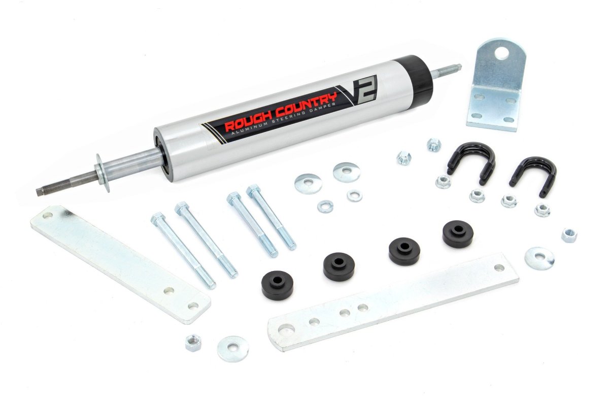 Ford F-250 Steering Stabilizer - Rough Country - V2 - '80-'96